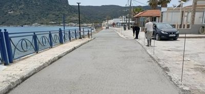 Ολοκληρώθηκαν οι εργασίες σκυροδέτησης στο δρόμο του Καμαριου Κεφάλου 