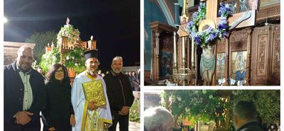 H περιφορά του Επιταφίου στoν Ι.Ν. Κοιμήσεως της Θεοτόκου στην Αντιμάχεια