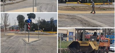 Έκλεισε ο κόμβος στη Μαρίνα - Ξεκίνησαν οι εργασίες ασφαλτοστρωσης - Δηλώσεις του εργολάβου 