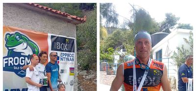 Ο Γιώργος Δούβας κατέκτησε την 2η θέση στο "Frogman swimrun"