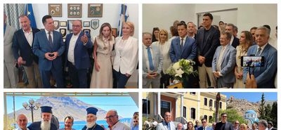 Επίσκεψη στην Κάλυμνο Α. Γεωργιάδη, Β. Κικίλια και Γκας Μπιλιράκη με αντιπροσωπεία Αμερικανών βουλευτών