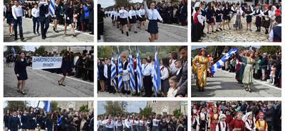 Με συγκίνηση και περηφάνια η παρέλαση στην Ευαγγελίστρια Ασφενδιού για την επέτειο της 25ης Μαρτίου