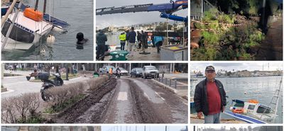 Νύχτα δοκιμασίας για την Κω από την κακοκαιρία «Erminio» (πτώσεις δέντρων, βυθίστηκε καΐκι κ.α.)