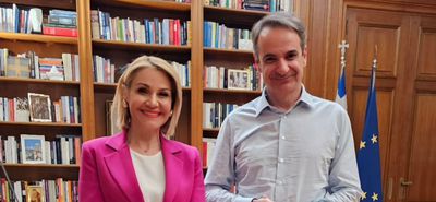 Συνάντηση της κ. Μίκας Ιατρίδη με τον Πρωθυπουργό στο Μέγαρο Μαξίμου