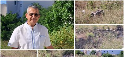 Διαμαρτυρία του κ. Α. Φωτόπουλου για τον ακαθάριστο αρχ/κο χώρο στην οδό Κοραή