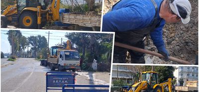 Ζημιά σε κεντρικό αγωγό ύδρευσης στο Ψαλίδι και διακοπή υδροδότησης