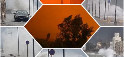 Η κακοκαιρία «Erminio» έντυσε στα πορτοκαλί την Κω – Θυελλώδεις άνεμοι και απαγορευτικό απόπλου