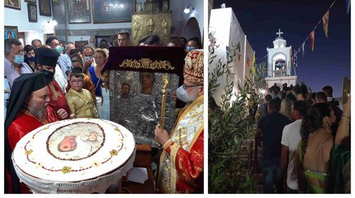 Πολύς κόσμος στον εορτασμό της Παναγιάς Σπηλιανής στη Νίσυρο