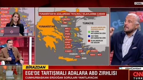 Συνεχίζεται η εμμονή της τουρκικής τηλεόρασης με τα νησιά μας: Προτάσεις για βομβαρδισμό του στόλου ή τουριστικό αποκλεισμό