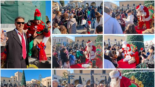 O Άγιος Βασίλης επισκέφτηκε τις γειτονιές της Κω και μοίρασε δώρα