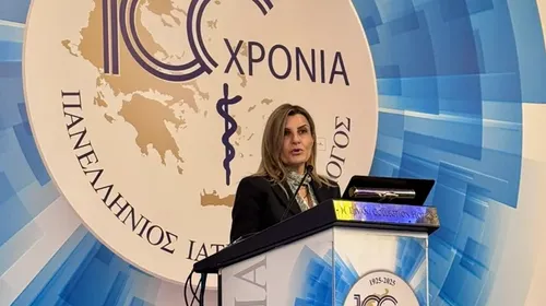 Ομιλία της Προέδρου του ΙΣΚΩ Κατερίνας Γαβαλά για τον ρόλο του Παννελλήνιου Ιατρικού Συλλόγου