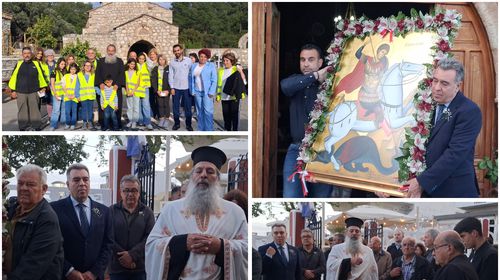 Με λαμπρότητα ο εορτασμός του Αγ. Γεωργίου στα Λάερμα Ρόδου