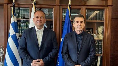 Συνάντηση του Γ. Παππά με τον Υπ. Προστασίας του Πολίτη Μ. Χρυσοχοϊδη