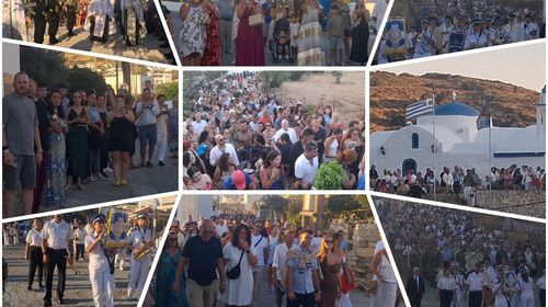 Πολύς κόσμος και φέτος στην Παναγιά του Χάρου στους Λειψούς - Το σπάνιο όνομα και τα ξερά κρίνα που ανθίζουν...