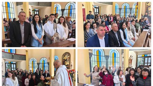 Πάσχα Καθολικών στην Κω: Διπλή γιορτή - Εορτάστηκε η Ανάσταση του Κυρίου και η βάπτιση δύο αδελφών 