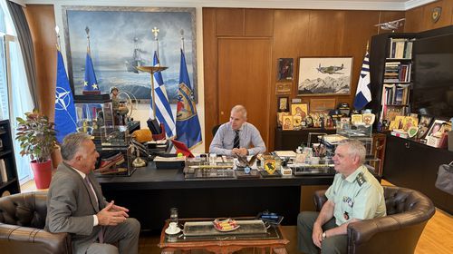 Συνάντηση του Β. Υψηλάντη με τον Υφ. Εθ. Άμυνας για τα τεχνικά έργα των Ενόπλων Δυνάμεων στα Δωδεκάνησα 