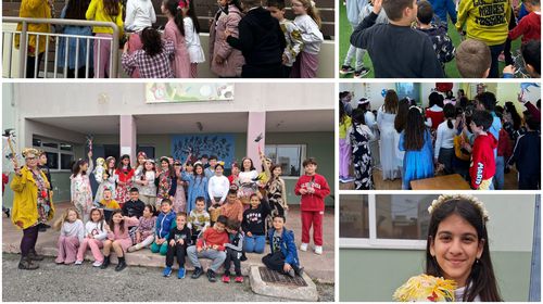 Τα κάλαντα της Άνοιξης ("Χελιδονίσματα") από το 6ο Δημοτικό Σχολείο Κω γέμισαν χαρά το Πλατάνι