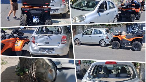 Τροχαίο στην οδό ΕΘν. Αντιστάσεως στην πόλη της Κω - "Γουρούνα" συγκρούστηκε με ΙΧ