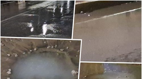 Ζημιά σε κεντρικό αγωγό της ΔΕΥΑΚ στο Ψαλίδι - Γέμισε νερά η περιοχή