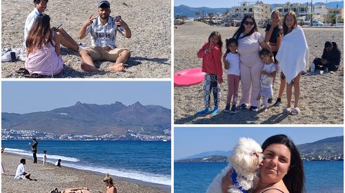 Άρωμα καλοκαιριού την Δευτέρα του Πάσχα στην Κω: Πλήθος κόσμου στις παραλίες για την πρώτη βουτιά