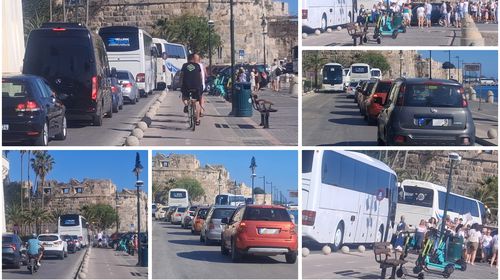 Κυκλοφοριακό “κομφούζιο” στο λιμάνι της Κω από την επίσκεψη κρουαζιερόπλοιου με Ισραηλινούς τουρίστες