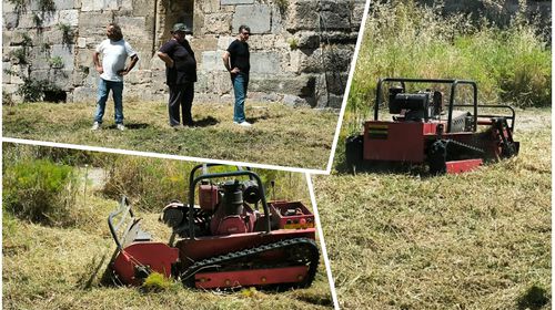 Καθαρισμός του Κάστρου Νερατζιάς από το Δήμο Κω – «Δοκιμάστηκε» το νέο μηχάνημα ρομπότ