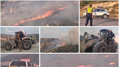 Σε εξέλιξη μεγάλη φωτιά στο Πυλί