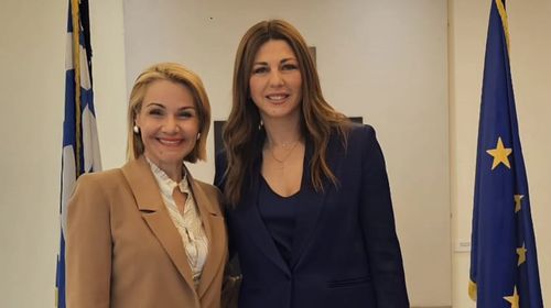 Συνάντηση της Μ. Ιατρίδη με την Υπ. Παιδείας Σ. Ζαχαράκη για ζητήματα εκπαίδευσης και σχολικών υποδομών στα Δωδ/σα