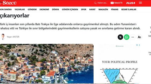 Στο στόχαστρο του τουρκικού Τύπου τα Δωδεκάνησα για τις αγοραπωλησίες ακινήτων 