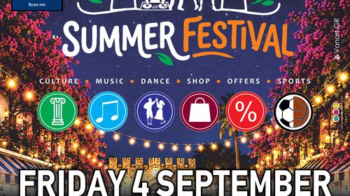 “KOS TOWN SUMMER FESTIVAL” ΑΠΟ ΤΟΝ ΕΜΠΟΡΙΚΟ Σ/ΓΟ ΚΩ ΣΤΙΣ 4/9