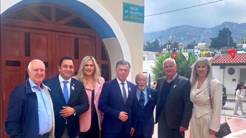 Στο Πυλί για τον εορτασμό του Αγ. Γεωργίου ο πρώην υφυπουργός Βιομηχανίας Καναδά κ. Γιάννης Κάννης