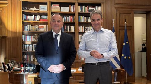 Συνάντηση του κ. Γ. Παππά με τον Πρωθυπουργό στο Μέγαρο Μαξίμου