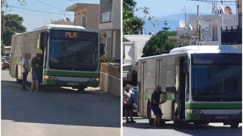 Κυκλοφοριακό χάος στο Πλατάνι – Λεωφορείο της Δημ. Συγκοινωνίας έμεινε από καύσιμα στη μέση του δρόμου 