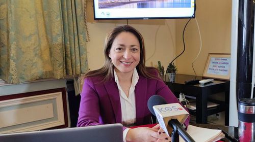 Υποδοχή ευχών από την Έπαρχο Κω-Νισύρου Ντίνα Σβύνου για το νέο έτος την ημέρα των Θεοφανείων