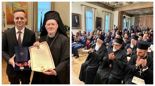 Ο Μητροπολίτης κ. Ναθαναήλ συνοδεύει τον  Oικουμενικό Πατριάρχη στην Αθήνα