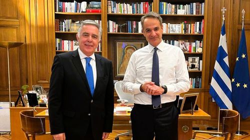 Στο Μέγαρο Μαξίμου ο Βουλευτής Β. Υψηλάντης - Συναντήθηκε με τον Πρωθυπουργό Κ. Μητσοτάκη