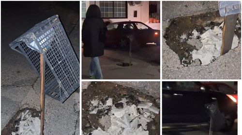 Νέα μόδα στους δρόμους της Κω: Λακκούβες με διακόσμηση