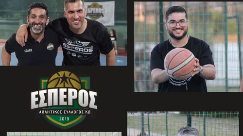 Το προπονητικό επιτελείο του Εσπερου Κω