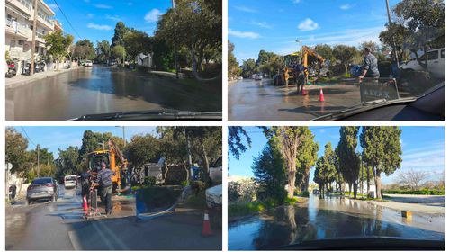 Ζημιά σε κεντρικό αγωγό ύδρευσης στην οδό Γρηγορίου Ε’ – Διακοπή υδροδότησης