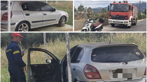 Φωτιά σε σταθμευμένο ΙΧ αυτοκίνητο στο Τιγκάκι