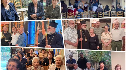 Πολλοί προσκυνητές στον εσπερινό του Αγ. Κωνσταντίνου στο ιερό παρεκκλήσιο της οικογένειας Σούμα στο Πλατάνι