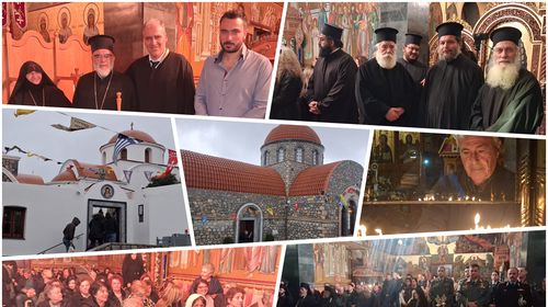 Με λαμπρότητα ο Πανηγυρικός Εσπερινός του Οσίου Σάββα του εν Καλύμνω