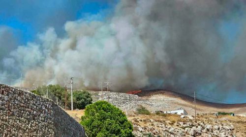 Συμβαίνει τώρα: Νέα φωτιά στην Κάλυμνο