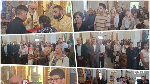 Πλήθος πιστών στην Κυριακάτικη Θεία Λειτουργία στον Ι.Ν. Αγ. Πάντων Κω και προσκύνημα της Εικόνας του Αγ. Φανουρίου