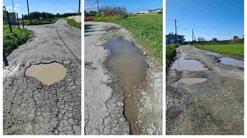 Παράπονα αναγνώστριας για τις λακκούβες στο Μαρμάρι