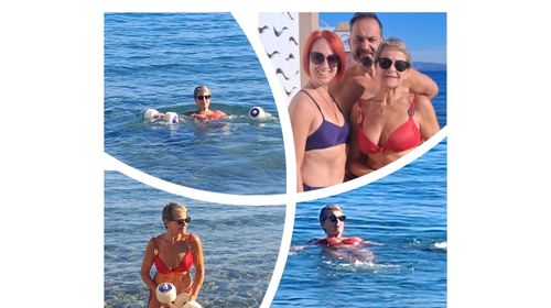 Οι χειμερινοί κολυμβητές στην Κω συνεχίζουν τα μπάνια τους παρά τις χαμηλές θερμοκρασίες