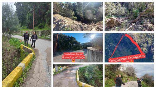 M. Γιωργαλλής: Αυτοψία της Επάρχου σε επικίνδυνο σημείο στο δρόμο προς Ασώματο