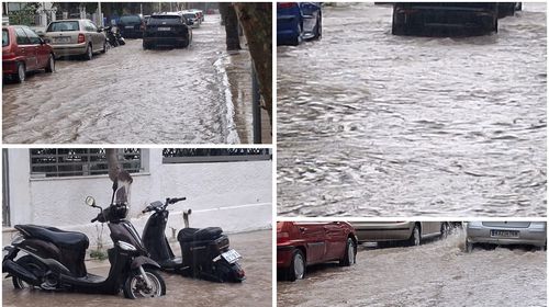 Προβλήματα από την σημερινή βροχόπτωση - Πλημμύρισαν δρόμοι στην πόλη της Κω 