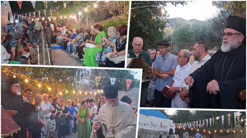 Με λαμπρότητα ο Αρχιερατικός Εσπερινός στο Εξωκλήσι του Τιμίου Σταυρού στο Χαρμύλι Πυλίου