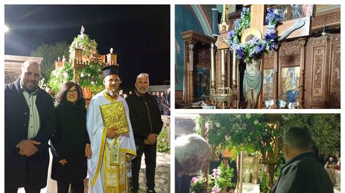 H περιφορά του Επιταφίου στoν Ι.Ν. Κοιμήσεως της Θεοτόκου στην Αντιμάχεια